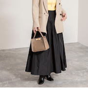 ウォッシャブルメモリータフタロングスカート