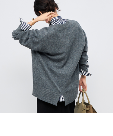 【WEB限定アイテム】2WAY長めVネックカーディガン