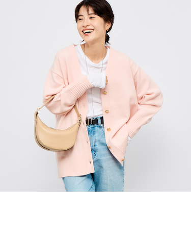 【WEB限定アイテム】2WAY長めVネックカーディガン