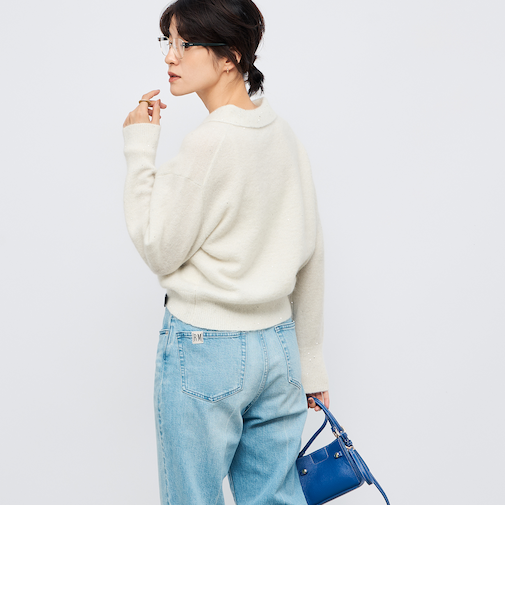 モヘヤポロ衿プルオーバー