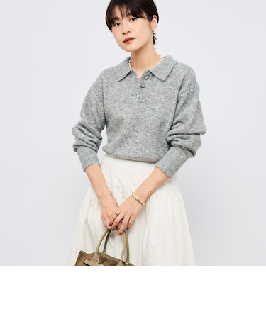 モヘヤポロ衿プルオーバー