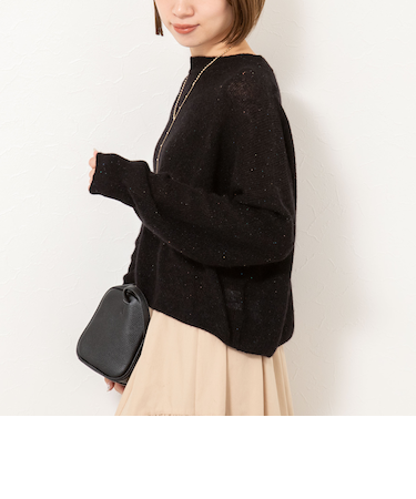 《手洗い可能》スパンコールプルオーバー