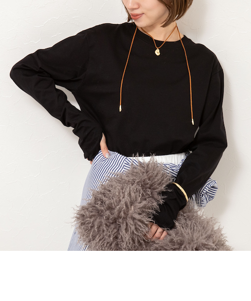 ウォッシャブルオーガニックコットンロンT