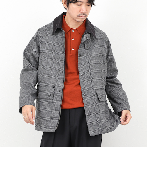 《ビジカジ対応》【TECHTWEED】【SORONA】中綿ユーティリティジャケット 25AW