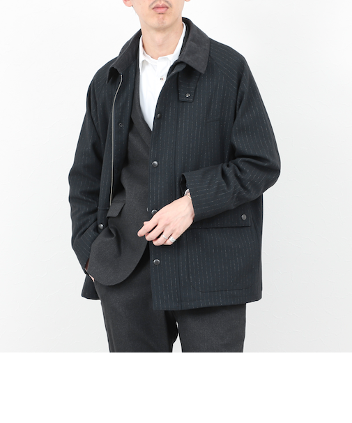 《ビジカジ対応》【TECHTWEED】【SORONA】中綿ユーティリティジャケット 25AW