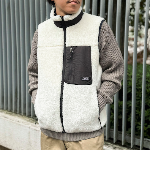【TAION/タイオン】DOWN×BOA REVERSIBLE VEST 25AW