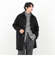 《ビジカジ対応》尾州ビーバーステンカラーコート 25AW