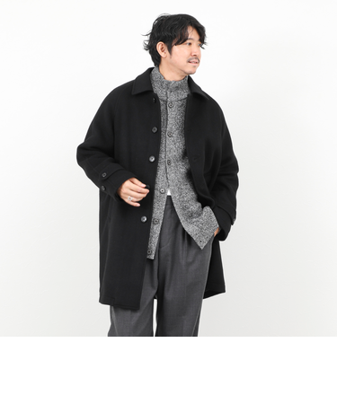 《ビジカジ対応》尾州ビーバーステンカラーコート 25AW