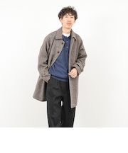 《ビジカジ対応》尾州ビーバーステンカラーコート 25AW