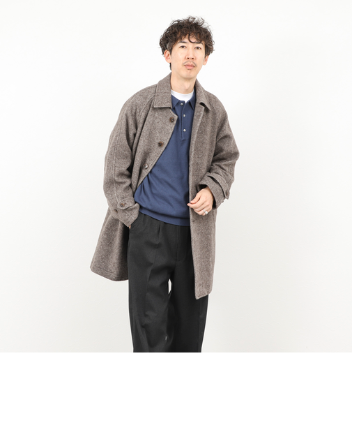 《ビジカジ対応》尾州ビーバーステンカラーコート 25AW