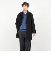 《ビジカジ対応》尾州ビーバースタンドカラーコート 25AW