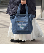 キャンバスロゴ刺繍トートバッグ