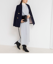 ウォッシャブルフラノ風ジャンパーワンピース