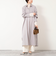 ウォッシャブルツイルロングシャツワンピース