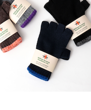 【William Brunton/ウィリアム・ブラントン】別注カシミヤフィンガーレスグローブ