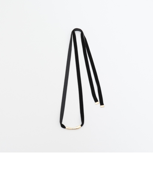 ベロアリボンネックレス