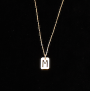 【grace grace/グラスグラス】10KイニシャルプレートNL-M