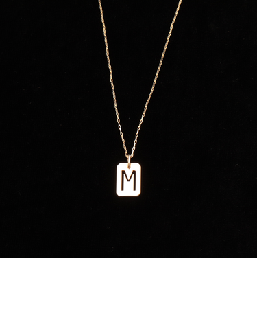 【grace grace/グラスグラス】10KイニシャルプレートNL-M