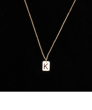 【grace grace/グラスグラス】10KイニシャルプレートNL-K