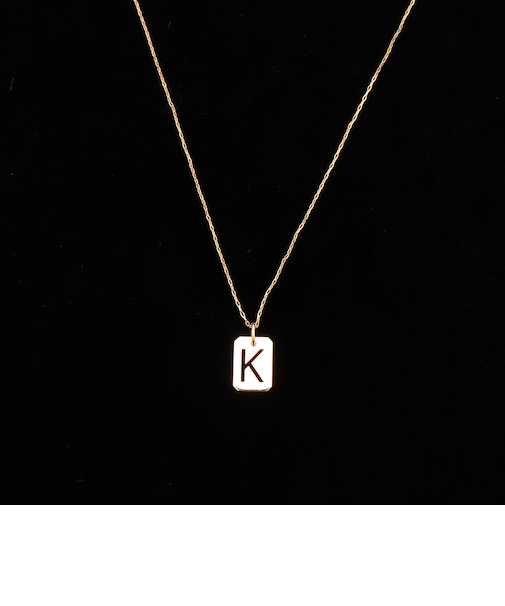 【grace grace/グラスグラス】10KイニシャルプレートNL-K