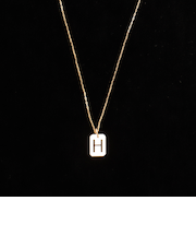 【grace grace/グラスグラス】10KイニシャルプレートNL-H