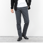 コットンカルゼ裏微起毛ストレッチスリムフィット 25AW