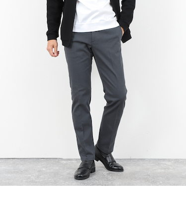 コットンカルゼ裏微起毛ストレッチスリムフィット 25AW