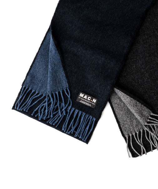 【MAC.N/マックエヌ】Lambswool Dual Scarf 25