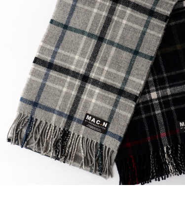 【MAC.N/マックエヌ】Lambswool Canisbay Scarf 25