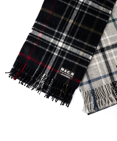 【MAC.N/マックエヌ】Lambswool Canisbay Scarf 25
