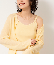 《手洗い可能》モヘヤ混片畦ビスチェ