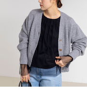 ウォッシャブルチュールレイヤード2WAYブラウス