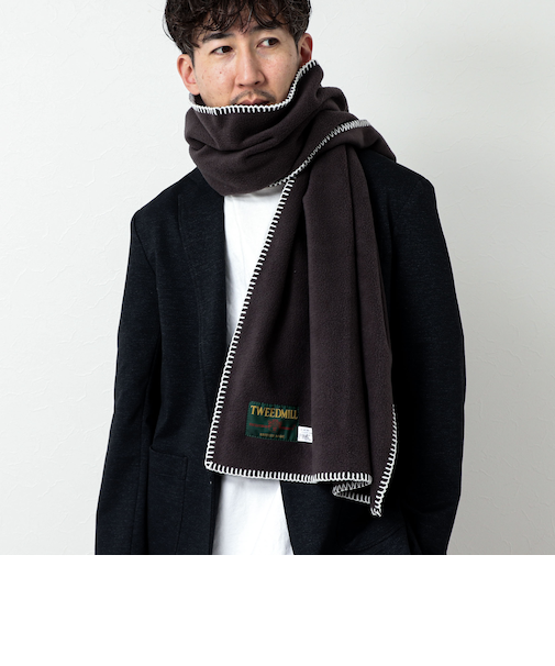 【TWEEDMILL/ツイードミル】別注R/Sフリースマフラー50