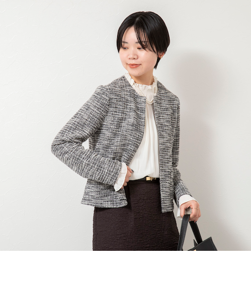 ウォッシャブルツィーディージャージジャケット