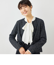 ウォッシャブルツィーディージャージジャケット