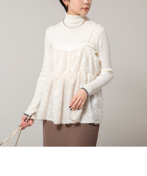 ウォッシャブルカットジャガードビスチェ｜ノーリーズの通販｜&mall