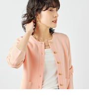 《手洗い可能》ビオグレースミラノリブジャケット