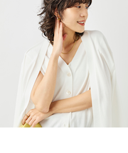 《手洗い可能》ベストドッキングVネックカーディガン