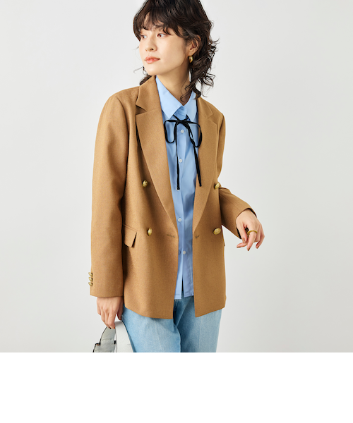 ウォッシャブルハイスペック麻調ダブルジャケット｜ノーリーズの通販