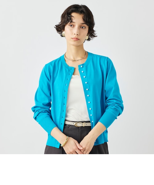 パールトリムカラーアタッチドカーディガン｜フレイアイディーの通販