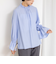 ウォッシャブル襟フリルプルオーバーブラウス