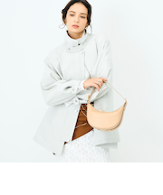 ウォッシャブルエアーツイルステンカラーハーフコート