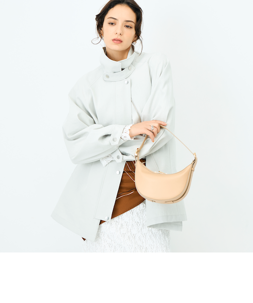 ウォッシャブルエアーツイルステンカラーハーフコート