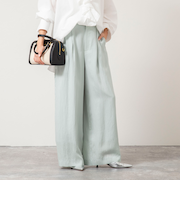 【WEB&一部店舗限定サイズアイテム】ウォッシャブルセルロースワイドパンツ