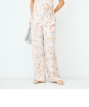 ウォッシャブルブラープリントイージーパンツ