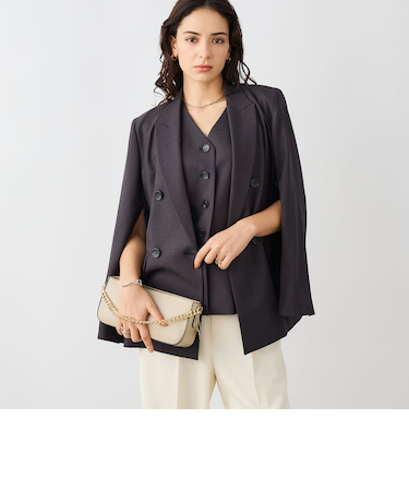 《セットアップ対応》ウォッシャブルドライシャーク2WAYスリットジャケット