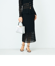 ウォッシャブルストレッチレースタイトスカート