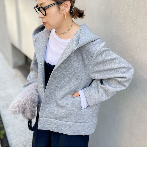 【追加】ウォッシャブルエアボールフードブルゾン