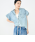 【RM denim】ラッフルスリーブデニムブラウス