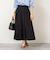 ウォッシャブルタフタタックフレアロングスカート